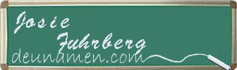 Josie Fuhrberg Visitenkarte
